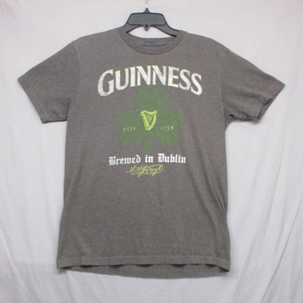 Guinness Graphic Print‎ T-Shirt Gray Men Size | M